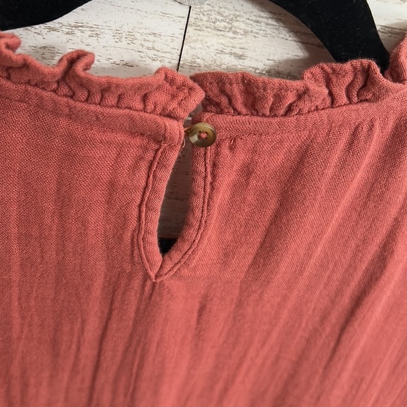 Sonoma Mauve Ruffle Neck Top | SIZE XL - Picture 4 of 7